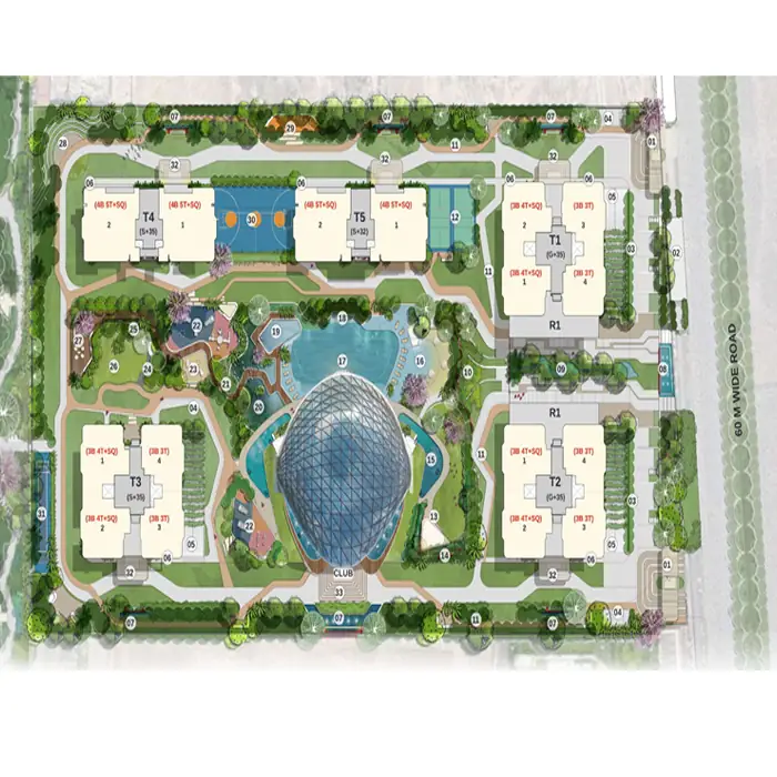SG NAKSHATRA 3/4 BHK Floor Plan